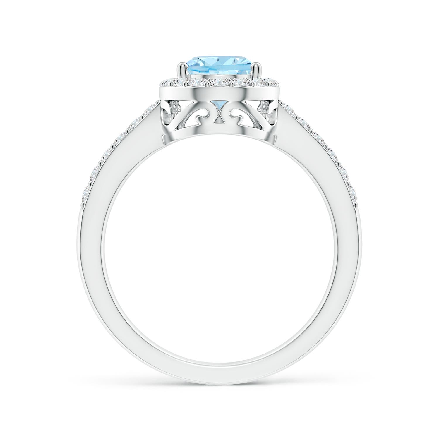 AAAA - Aquamarine / 1.48 CT / 14 KT White Gold