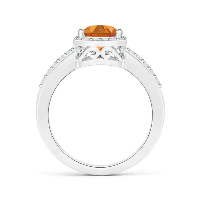 AAA - Citrine / 1.56 CT / 14 KT White Gold