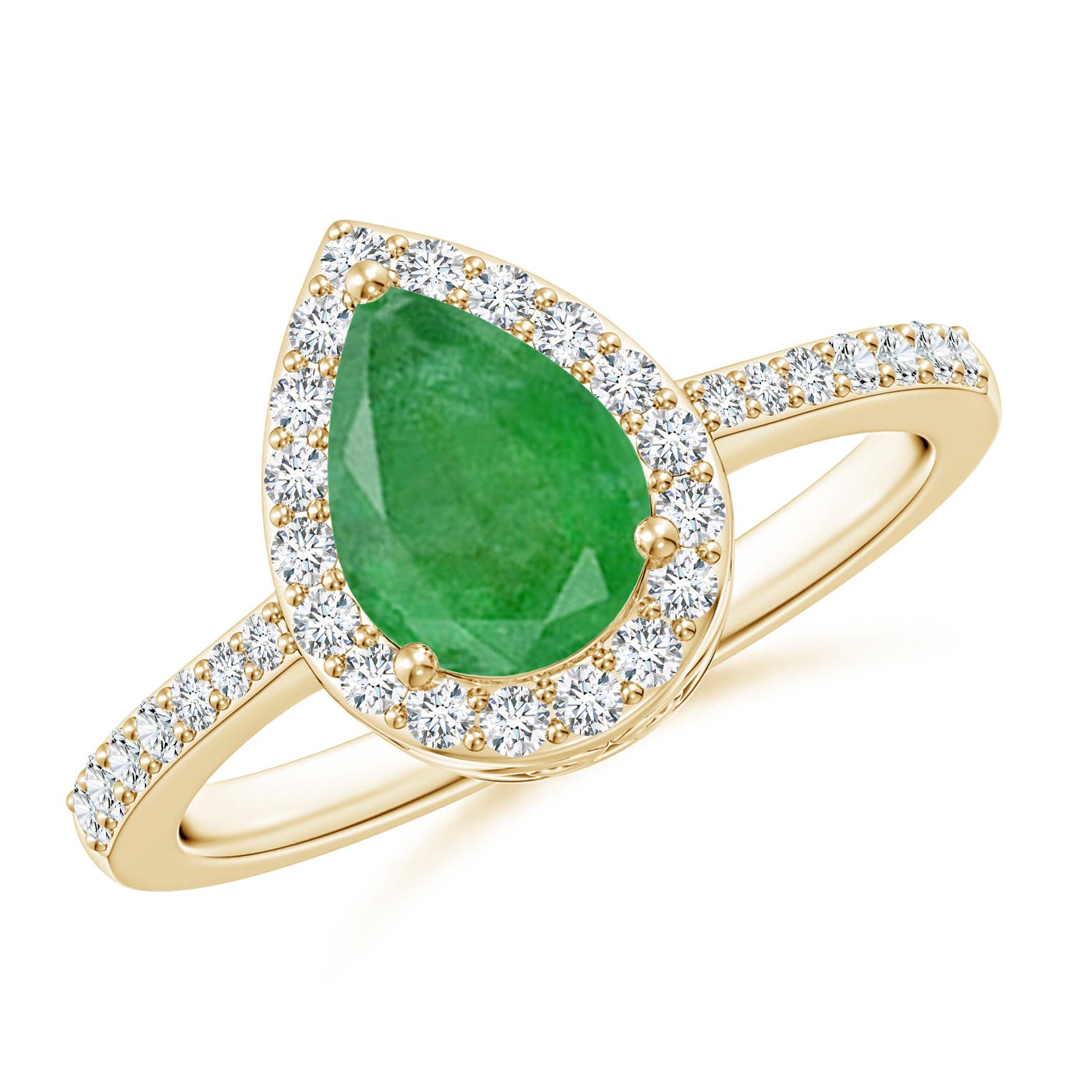 A - Emerald / 1.26 CT / 14 KT Yellow Gold