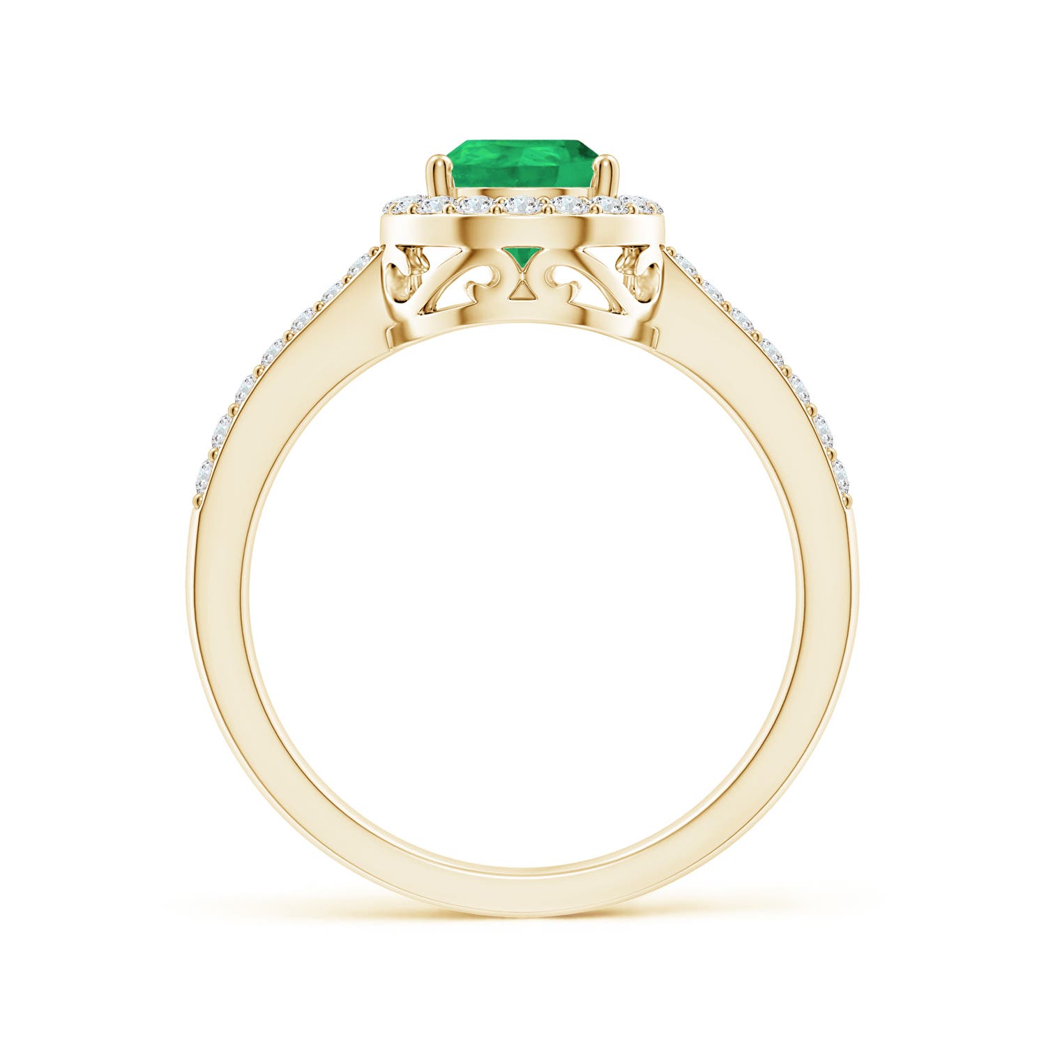 A - Emerald / 1.26 CT / 14 KT Yellow Gold