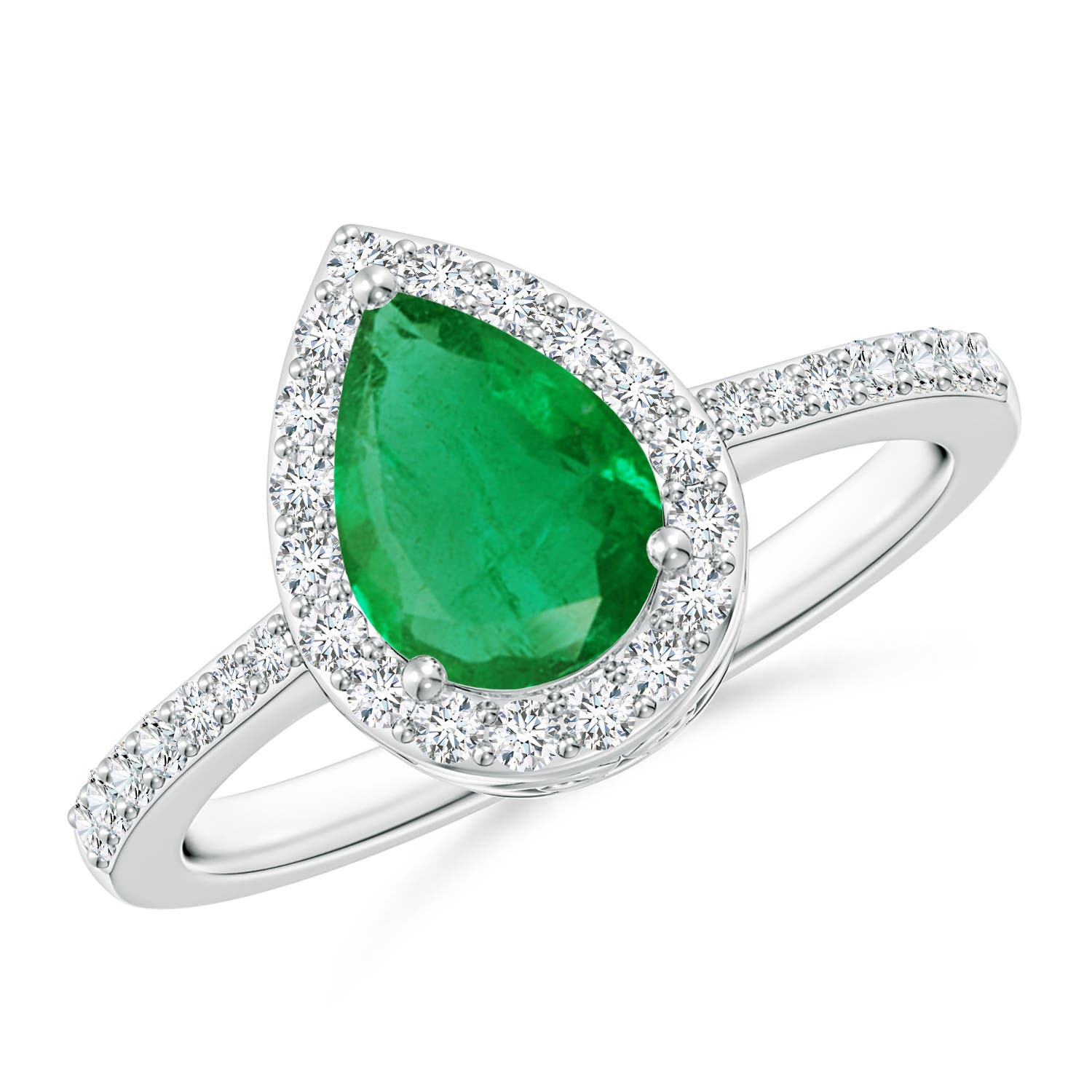 AA - Emerald / 1.26 CT / 14 KT White Gold