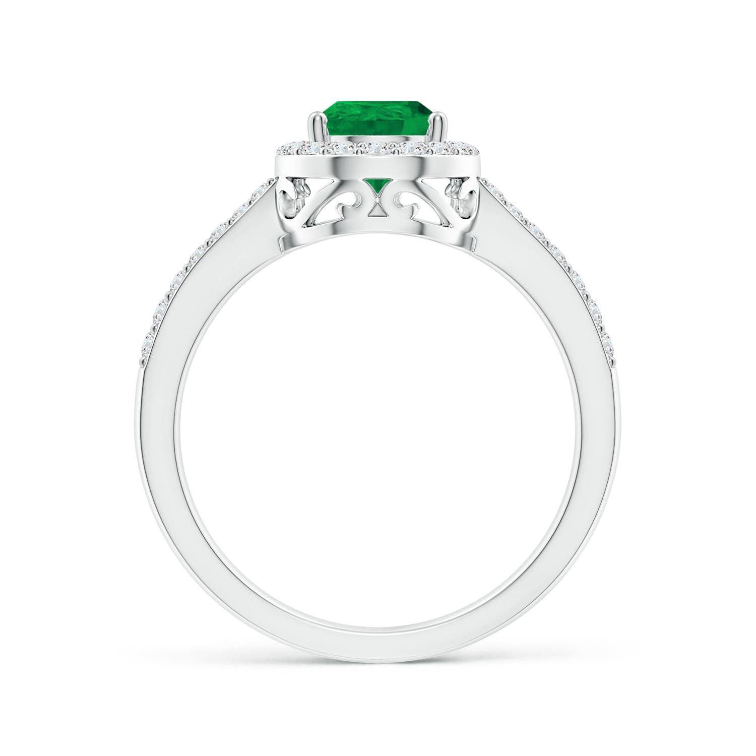 AA - Emerald / 1.26 CT / 14 KT White Gold