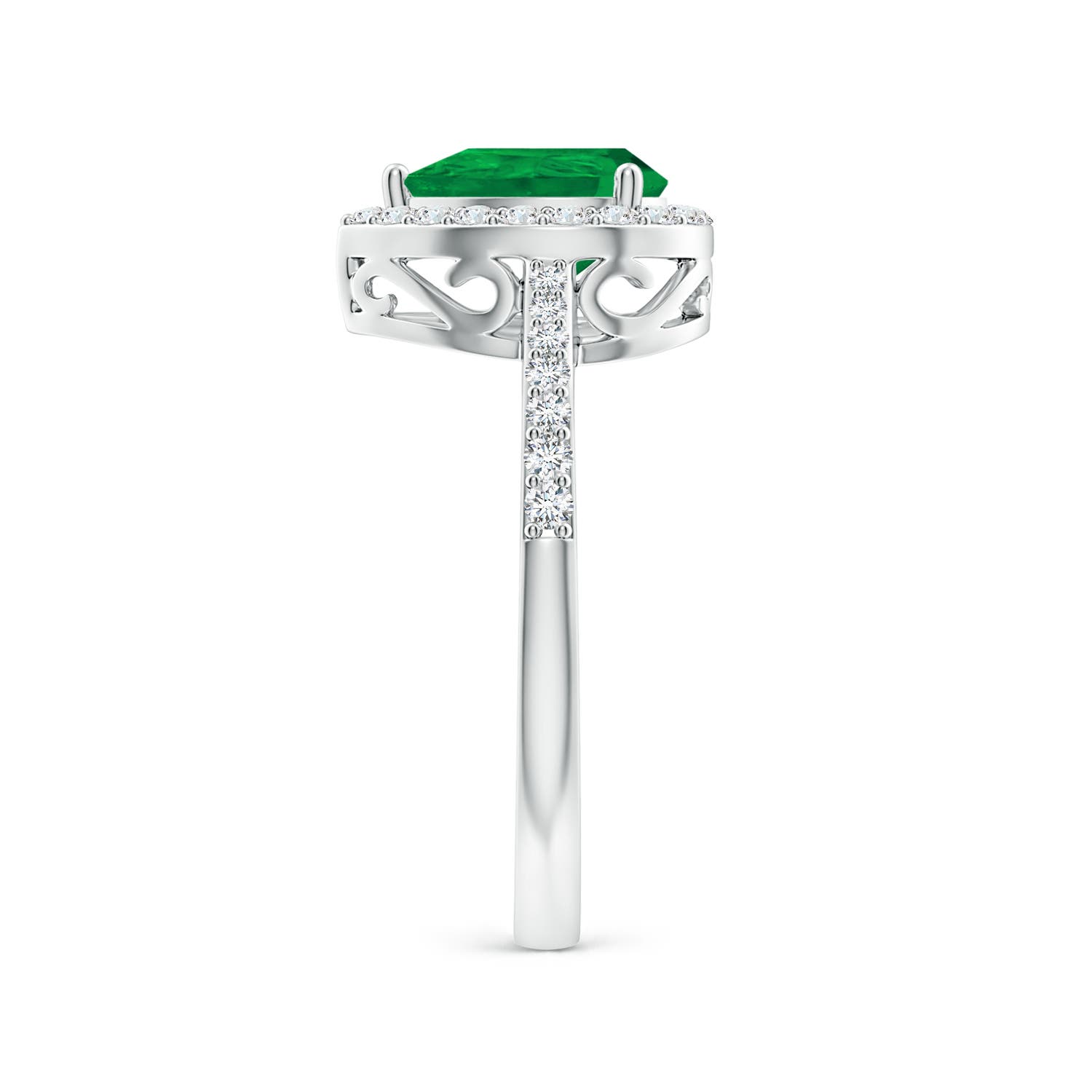 AA - Emerald / 1.26 CT / 14 KT White Gold