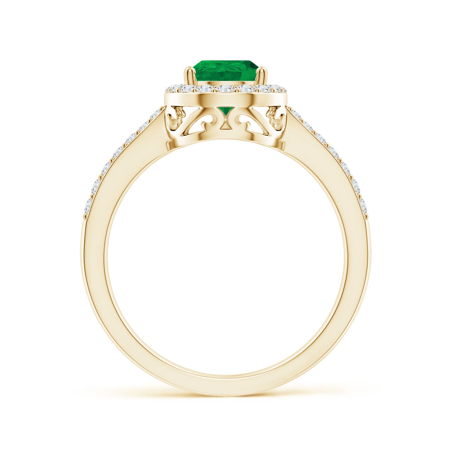 AA - Emerald / 1.26 CT / 14 KT Yellow Gold