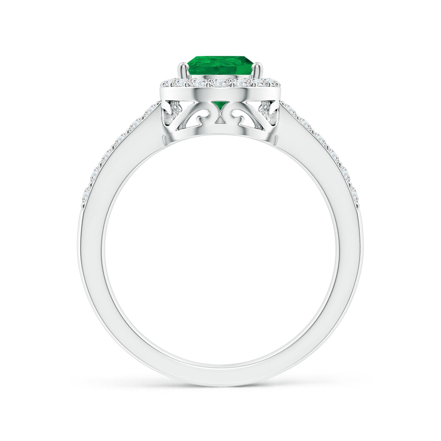 AA - Emerald / 1.56 CT / 14 KT White Gold