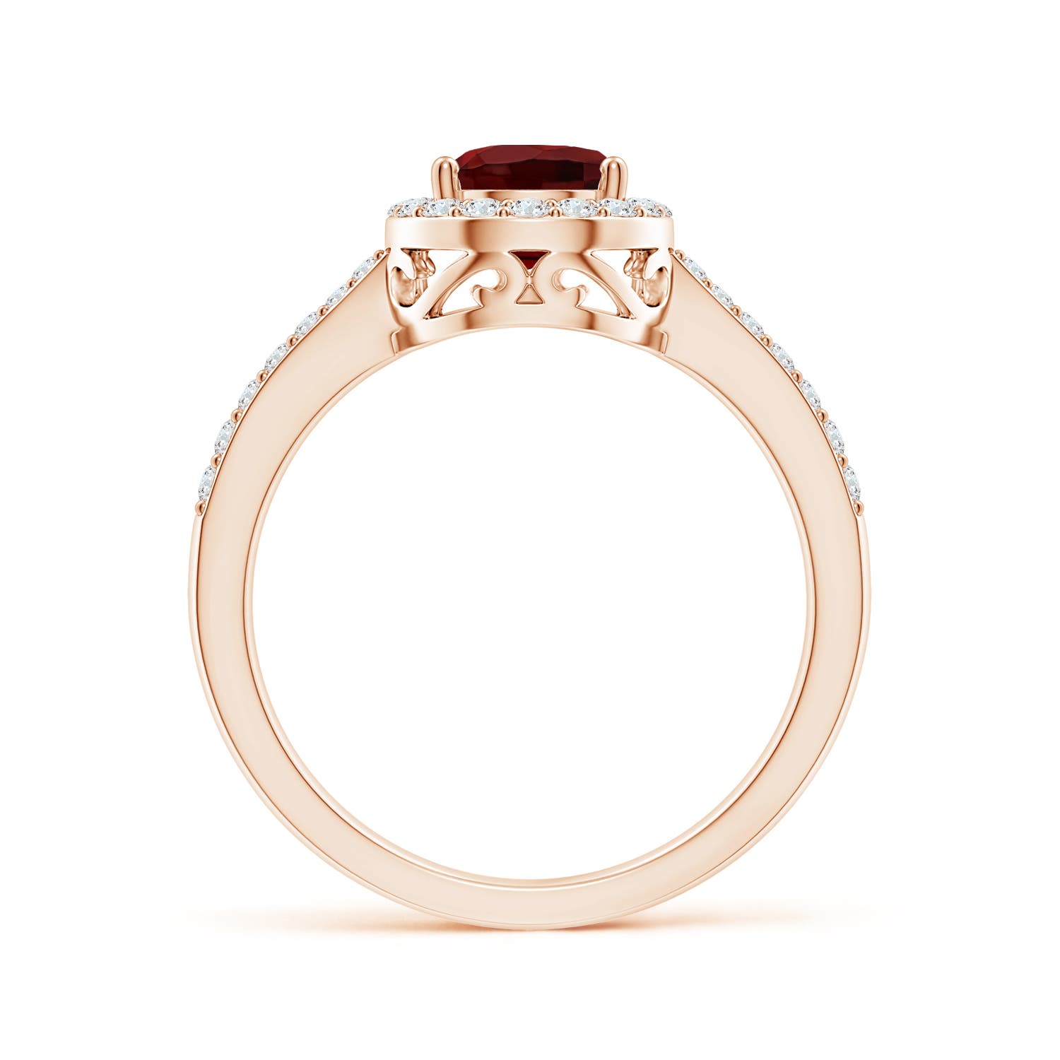 AAA - Garnet / 1.61 CT / 14 KT Rose Gold