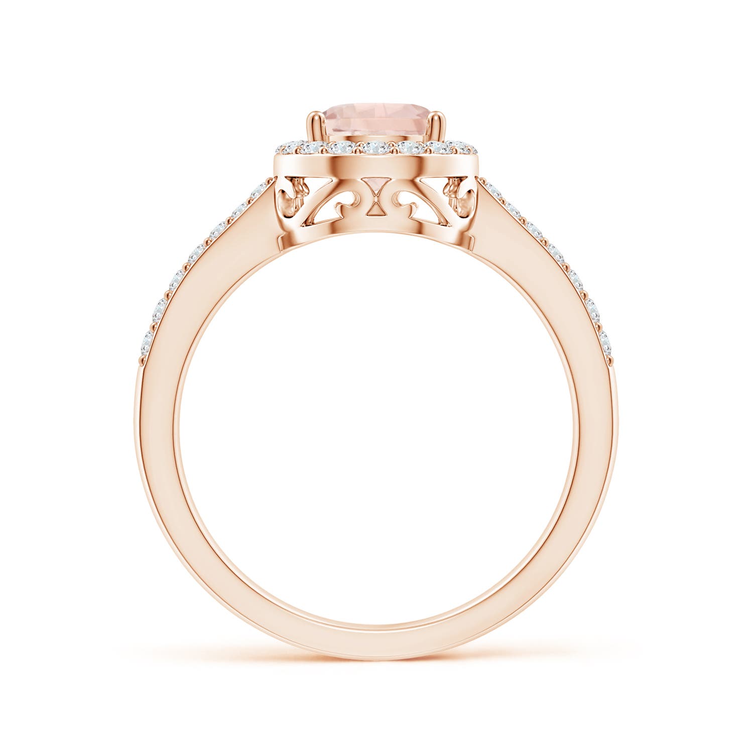 A - Morganite / 1.26 CT / 14 KT Rose Gold