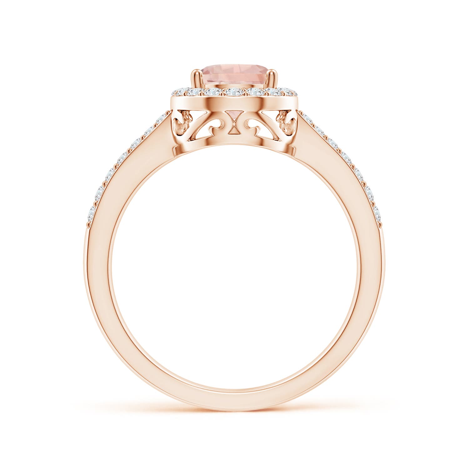 AA - Morganite / 1.26 CT / 14 KT Rose Gold