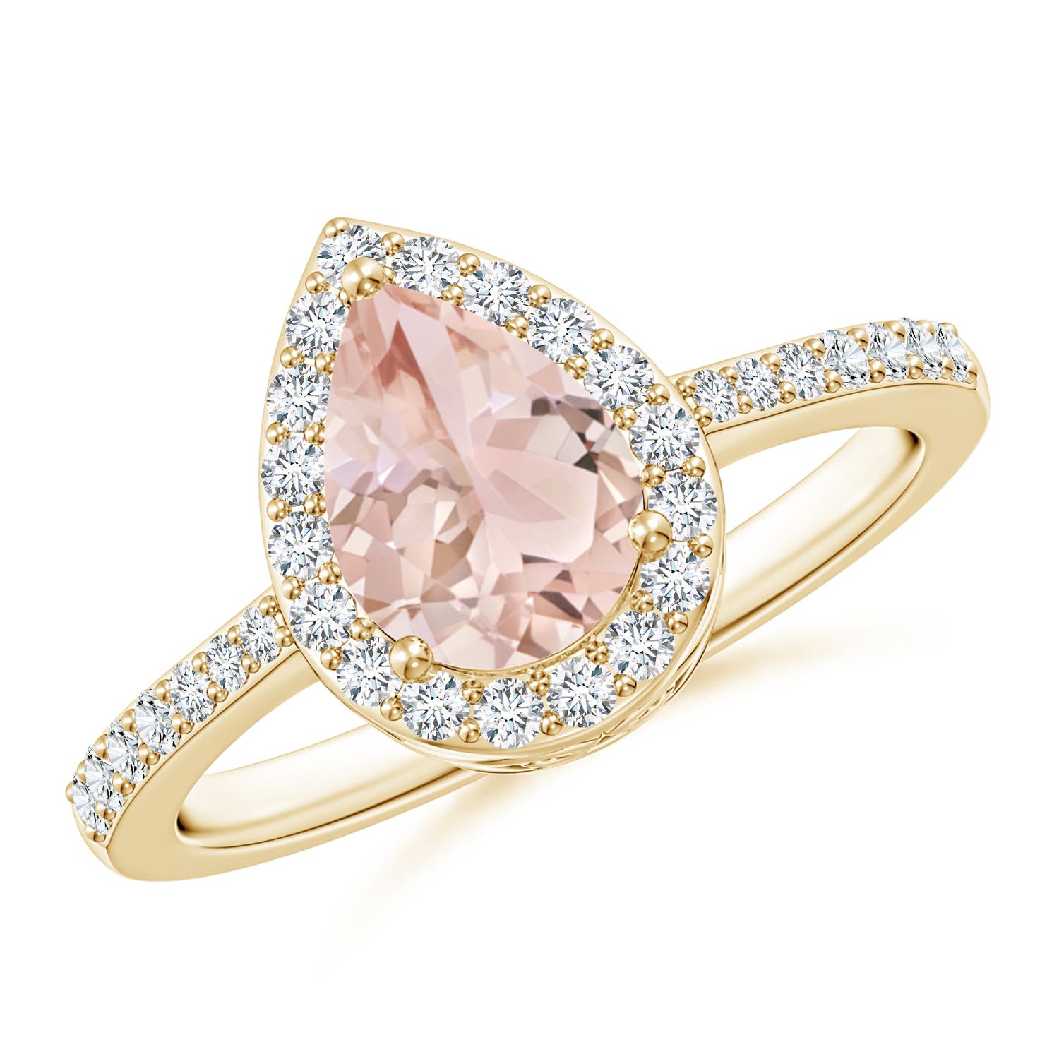 AAA - Morganite / 1.26 CT / 14 KT Yellow Gold