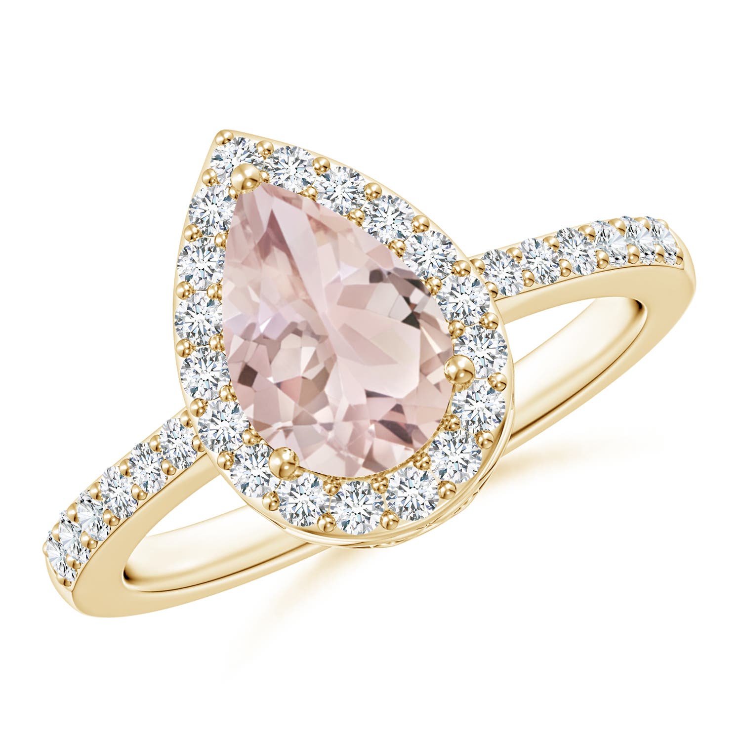 A - Morganite / 1.51 CT / 14 KT Yellow Gold