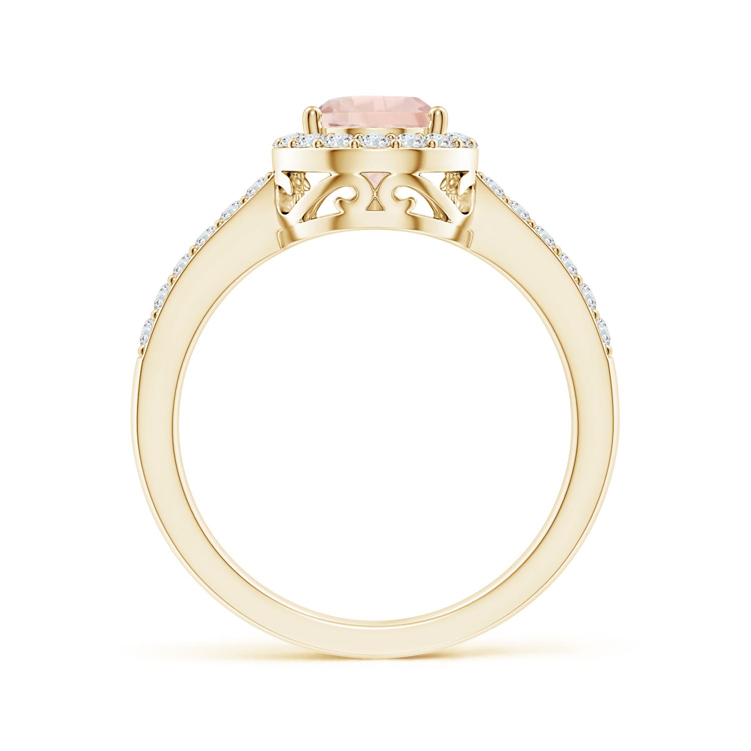 A - Morganite / 1.51 CT / 14 KT Yellow Gold