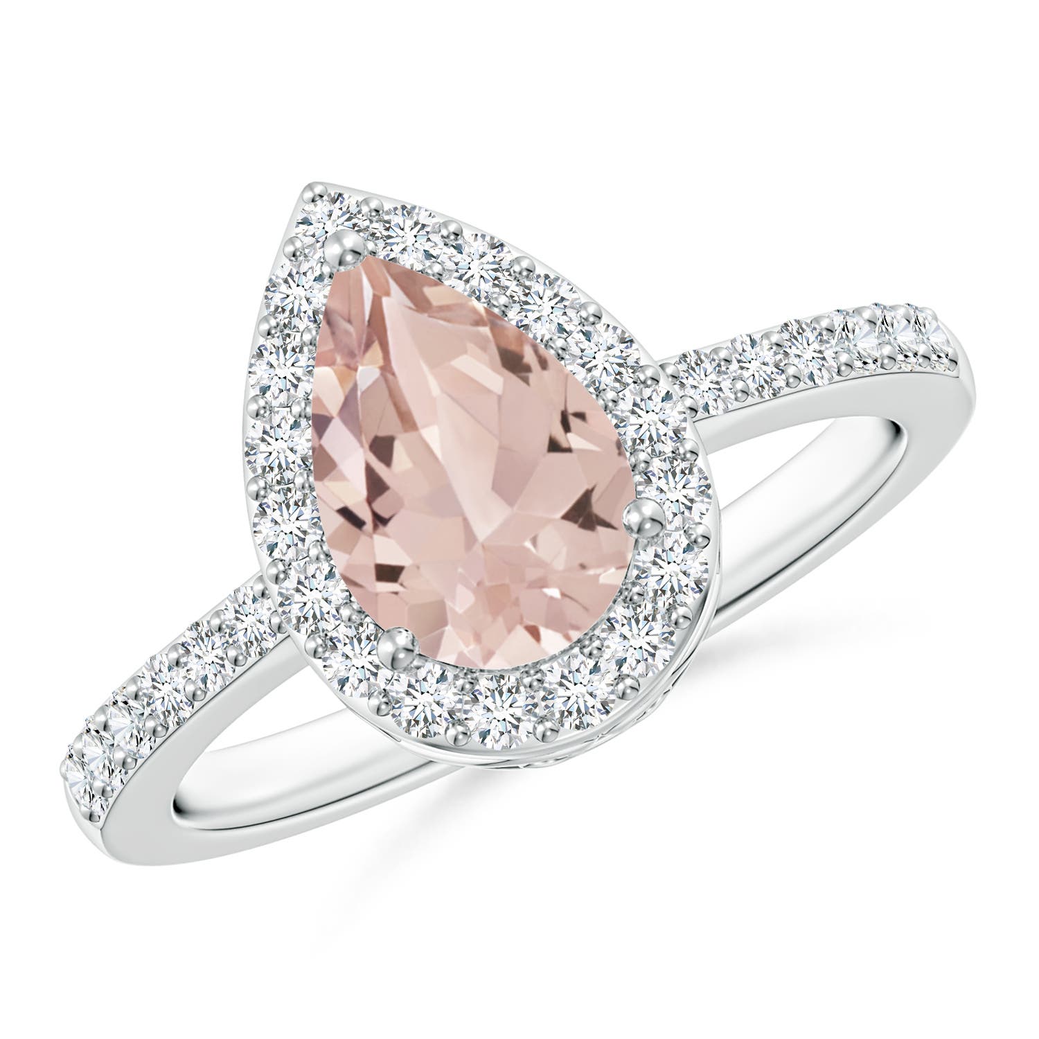 AA - Morganite / 1.51 CT / 14 KT White Gold