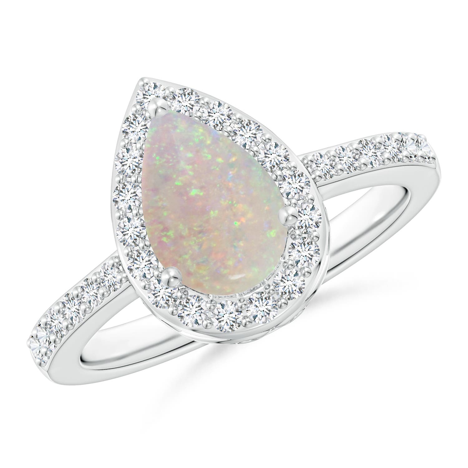 AA - Opal / 1.16 CT / 14 KT White Gold