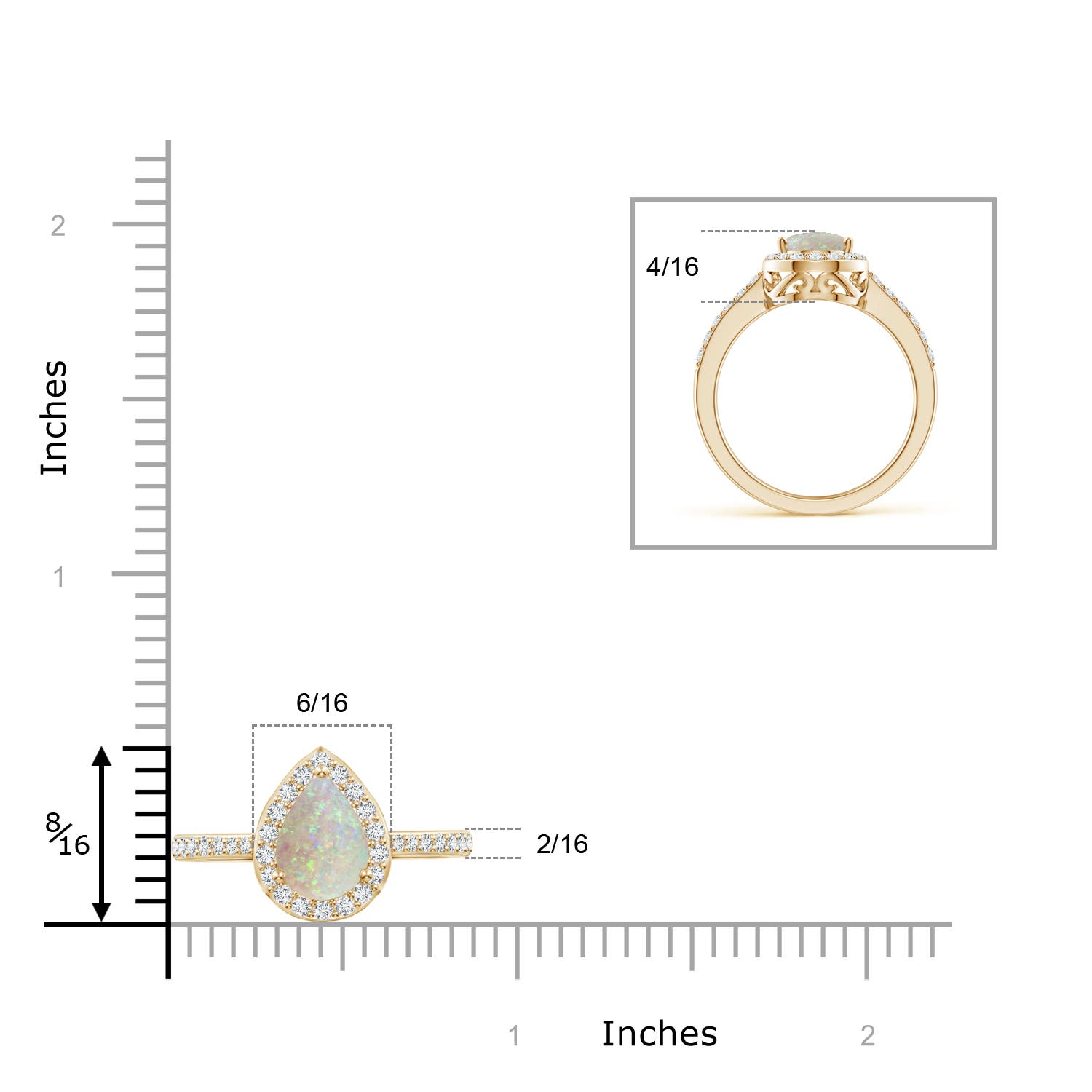 AAA - Opal / 1.16 CT / 14 KT Yellow Gold