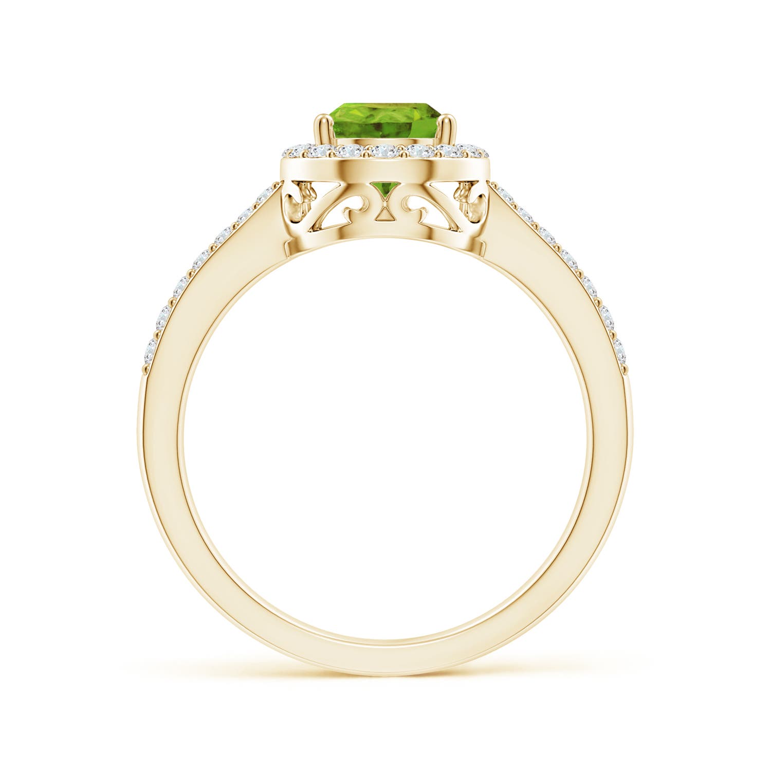 AAA - Peridot / 1.41 CT / 14 KT Yellow Gold