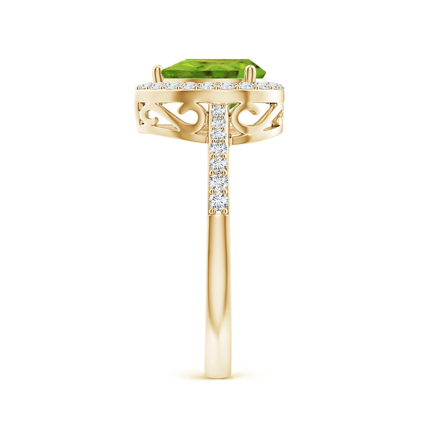 AAA - Peridot / 1.41 CT / 14 KT Yellow Gold