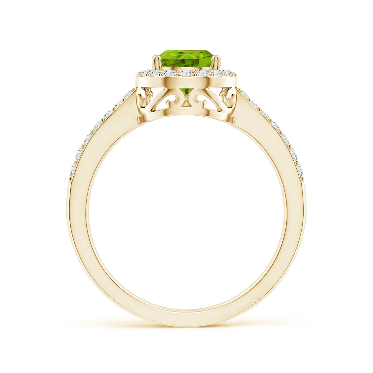 AAAA - Peridot / 1.41 CT / 14 KT Yellow Gold