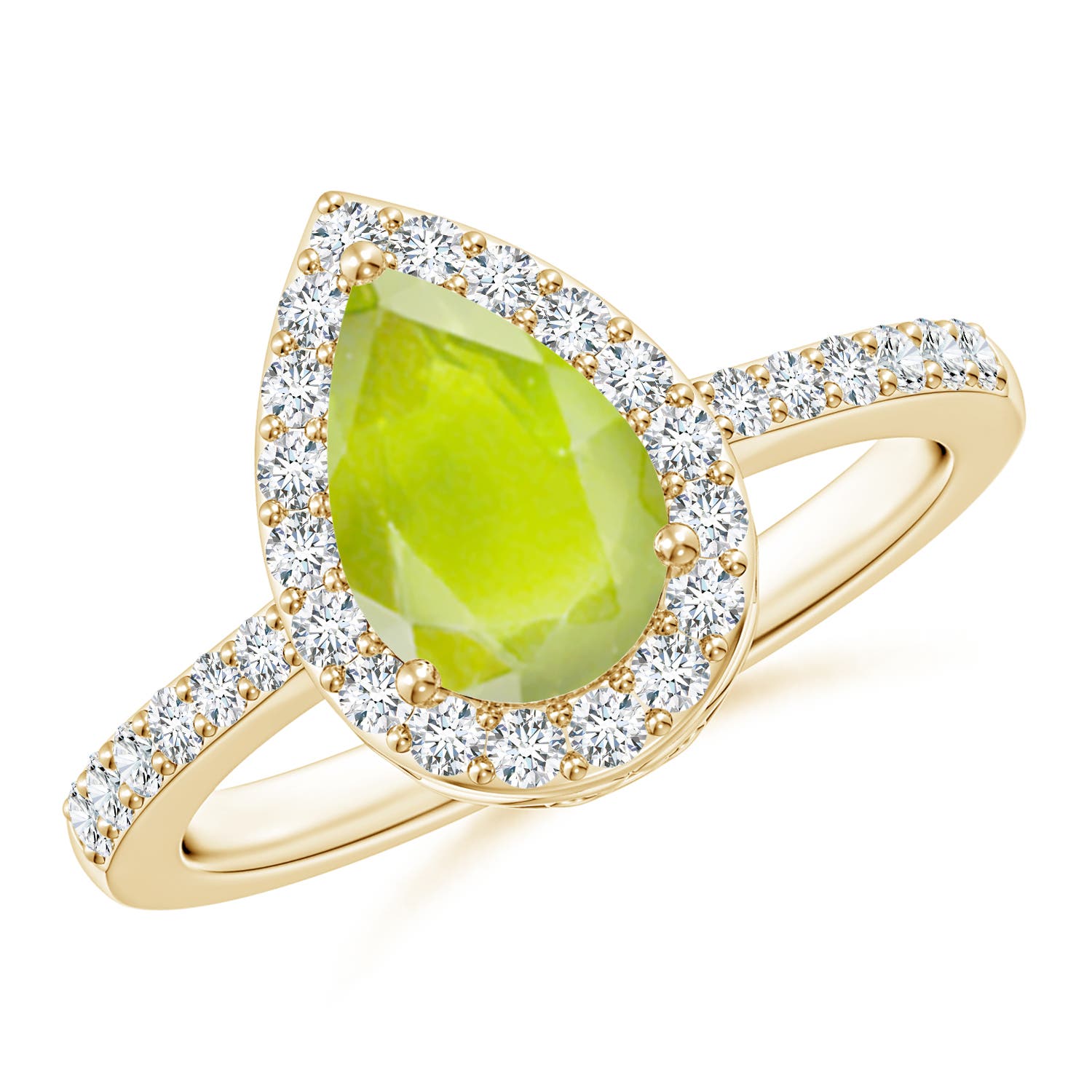 A - Peridot / 1.66 CT / 14 KT Yellow Gold