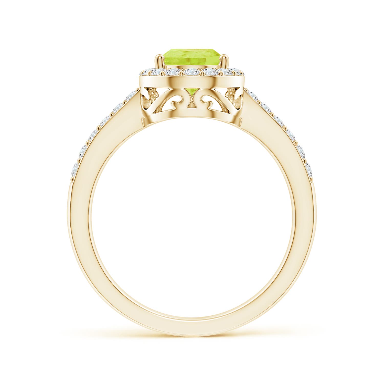 A - Peridot / 1.66 CT / 14 KT Yellow Gold