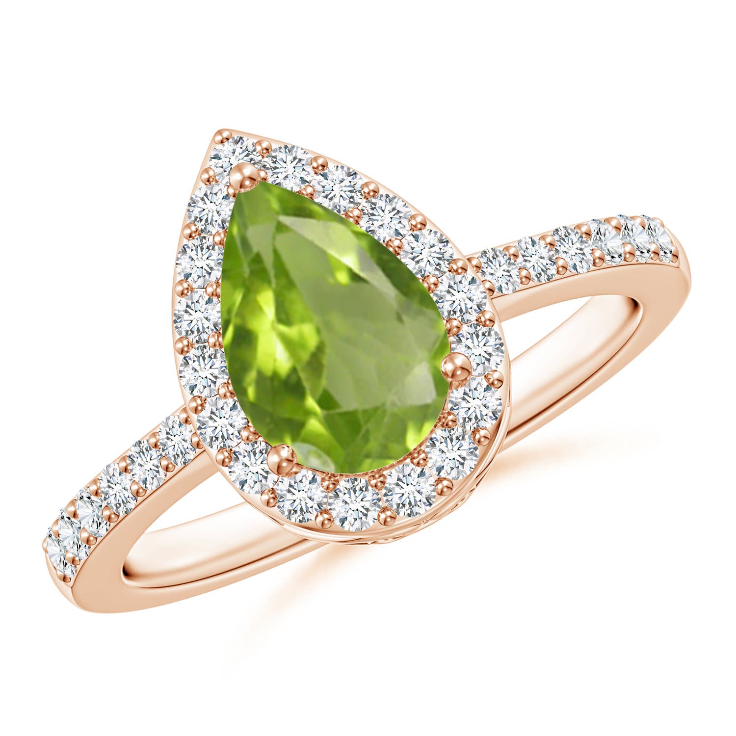 AA - Peridot / 1.66 CT / 14 KT Rose Gold