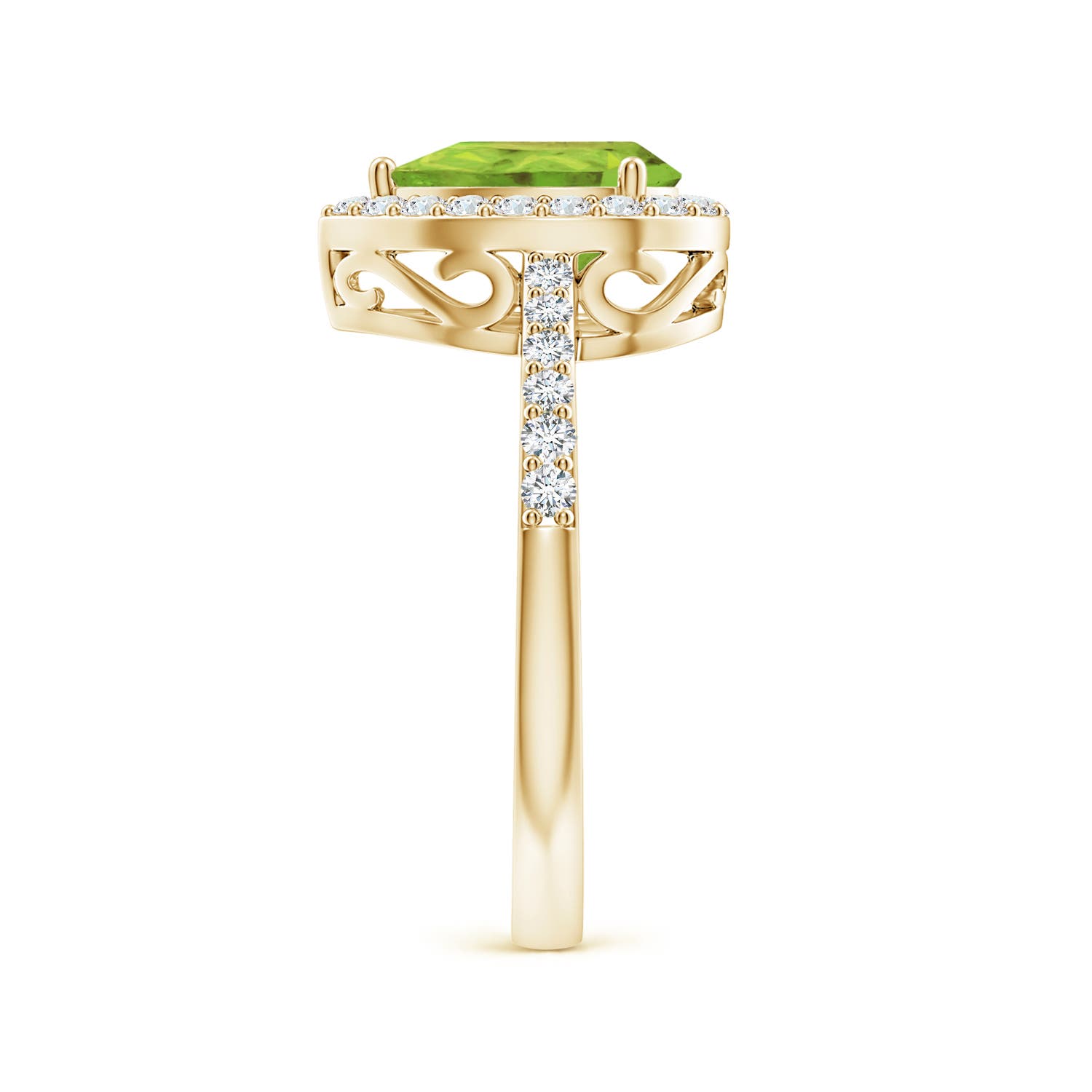 AA - Peridot / 1.66 CT / 14 KT Yellow Gold