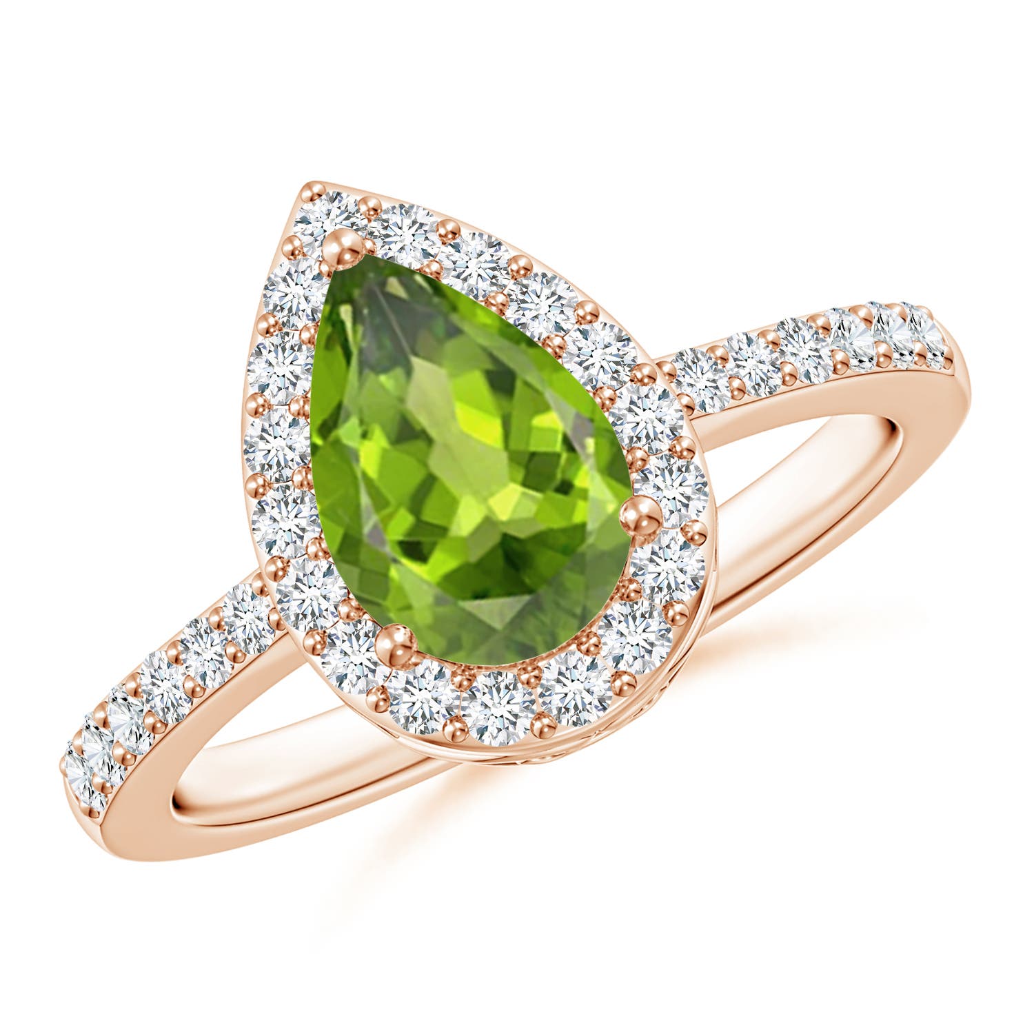 AAA - Peridot / 1.66 CT / 14 KT Rose Gold