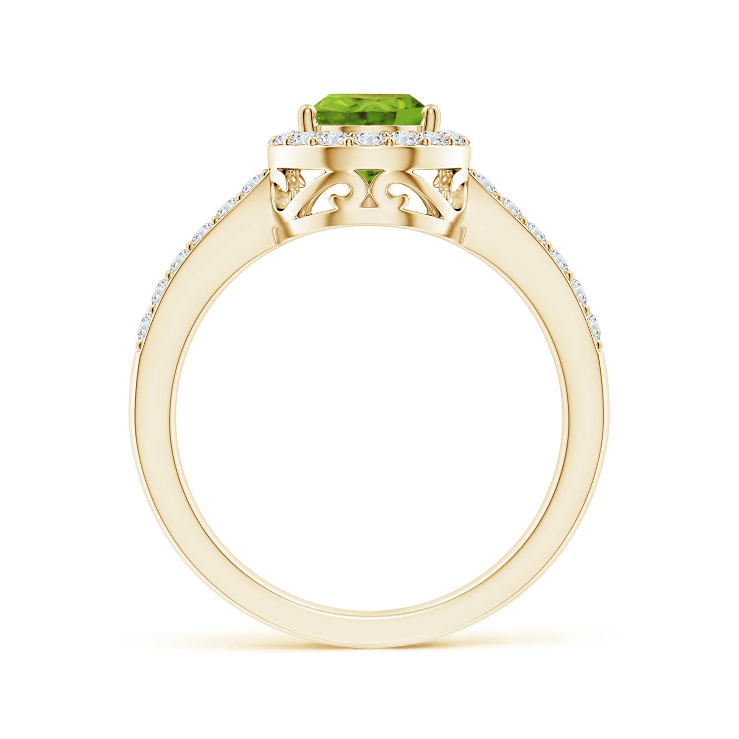 AAA - Peridot / 1.66 CT / 14 KT Yellow Gold