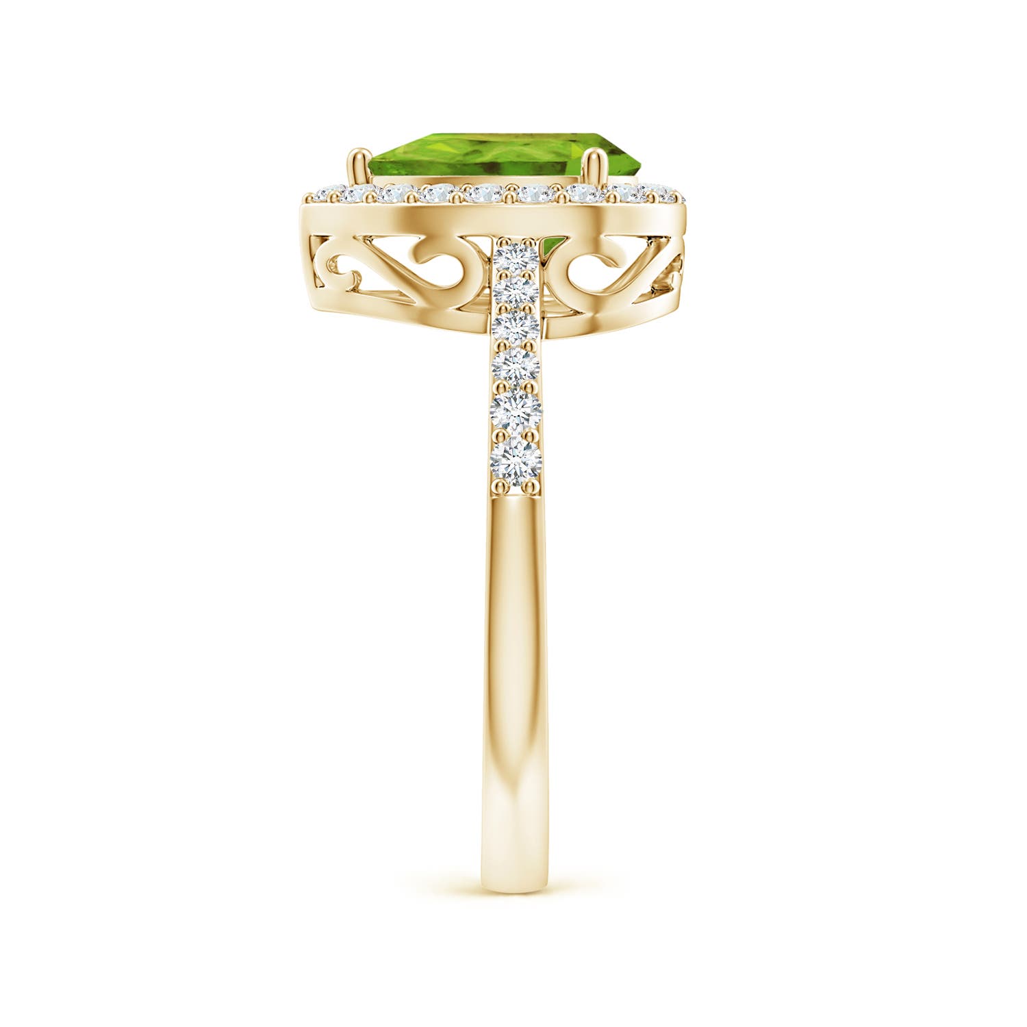 AAA - Peridot / 1.66 CT / 14 KT Yellow Gold