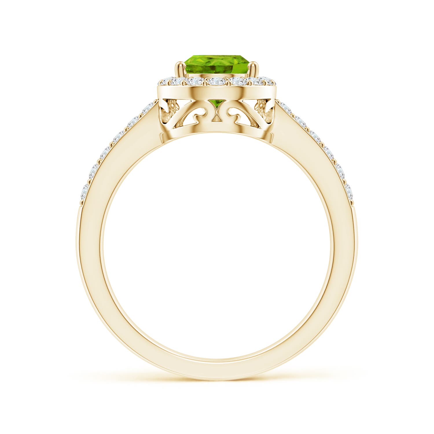 AAAA - Peridot / 1.66 CT / 14 KT Yellow Gold