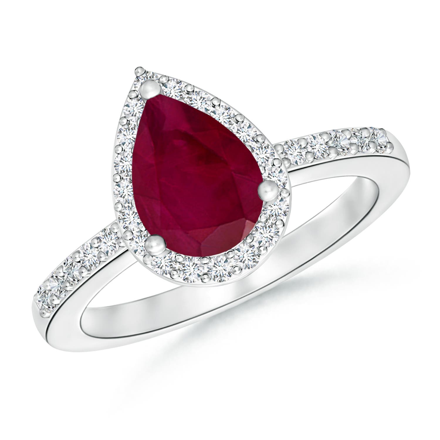 A - Ruby / 2.06 CT / 14 KT White Gold