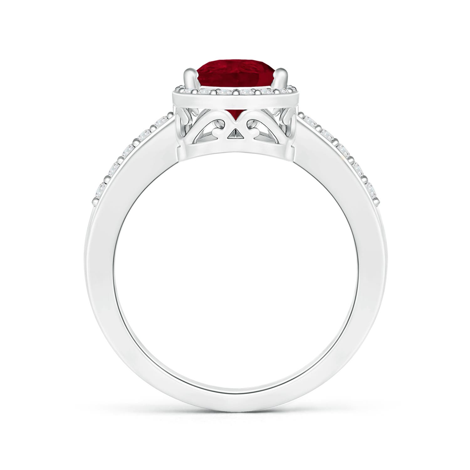 AA - Ruby / 2.06 CT / 14 KT White Gold