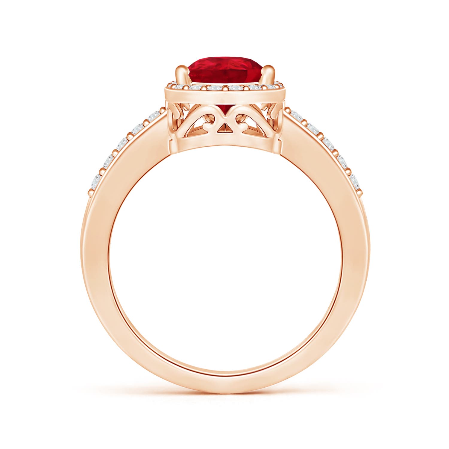 AAA - Ruby / 2.06 CT / 14 KT Rose Gold