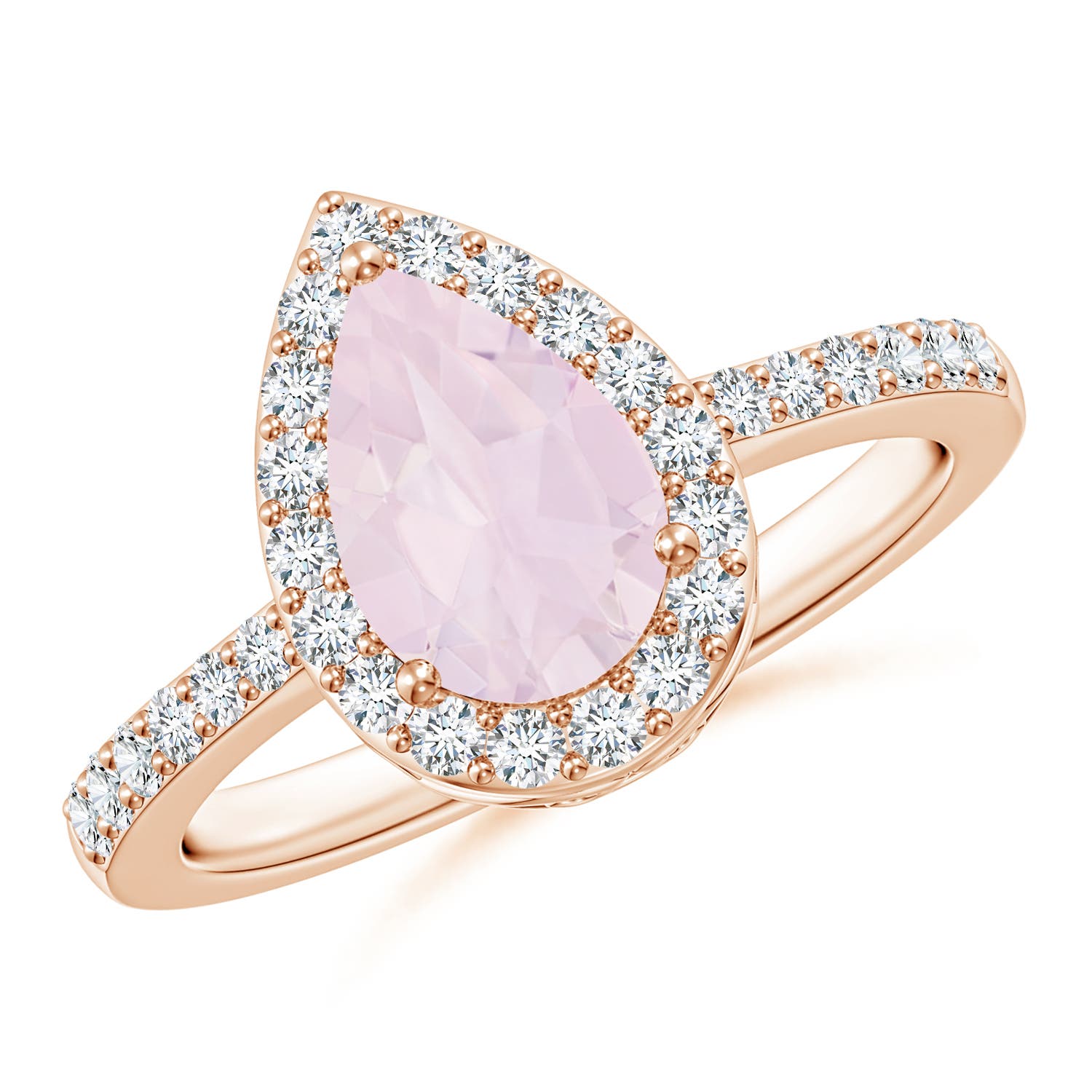 A - Rose Quartz / 1.66 CT / 14 KT Rose Gold