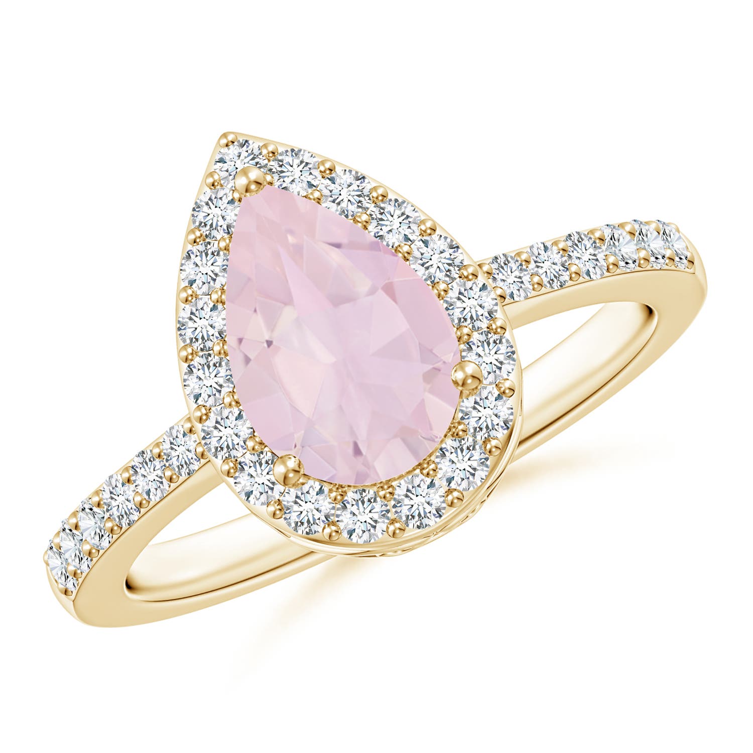 AA - Rose Quartz / 1.66 CT / 14 KT Yellow Gold