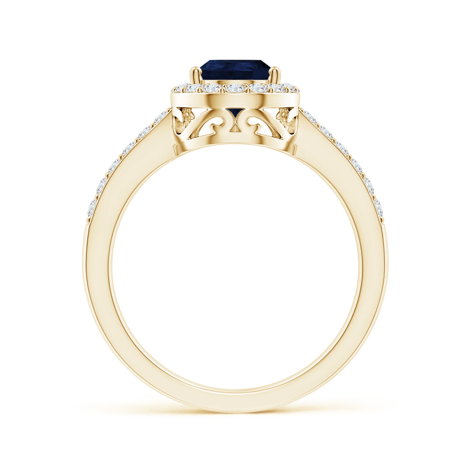 A - Blue Sapphire / 1.88 CT / 14 KT Yellow Gold