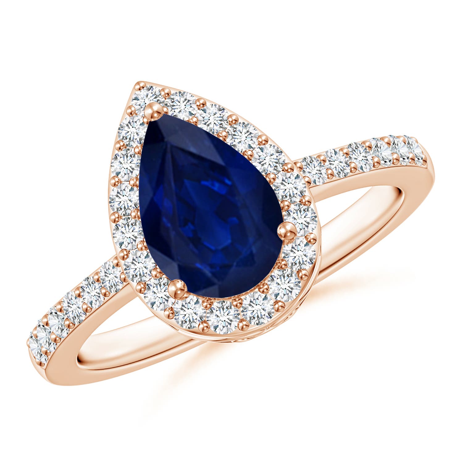 AA - Blue Sapphire / 1.88 CT / 14 KT Rose Gold