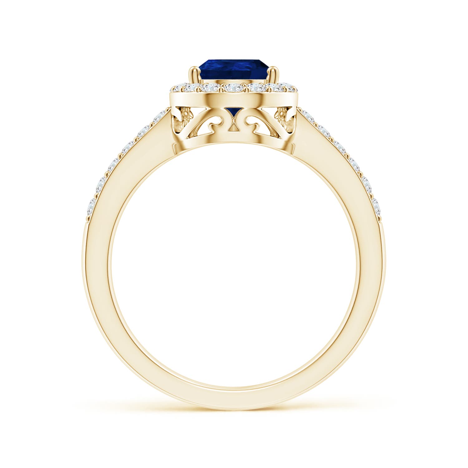 AA - Blue Sapphire / 1.88 CT / 14 KT Yellow Gold