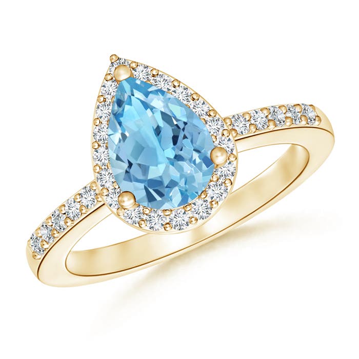 A - Swiss Blue Topaz / 2.01 CT / 14 KT Yellow Gold