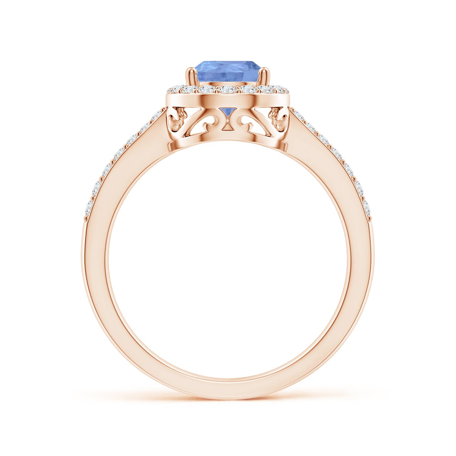 A - Tanzanite / 1.41 CT / 14 KT Rose Gold