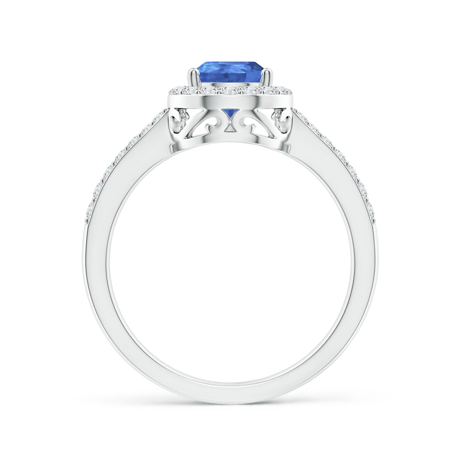 AA - Tanzanite / 1.41 CT / 14 KT White Gold