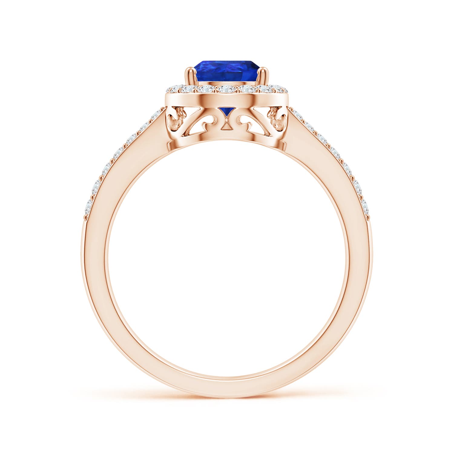 AAA - Tanzanite / 1.41 CT / 14 KT Rose Gold