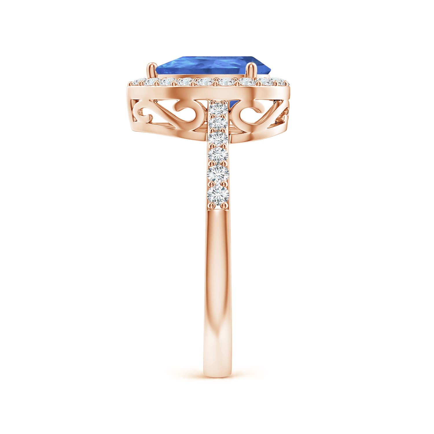 AA - Tanzanite / 1.66 CT / 14 KT Rose Gold