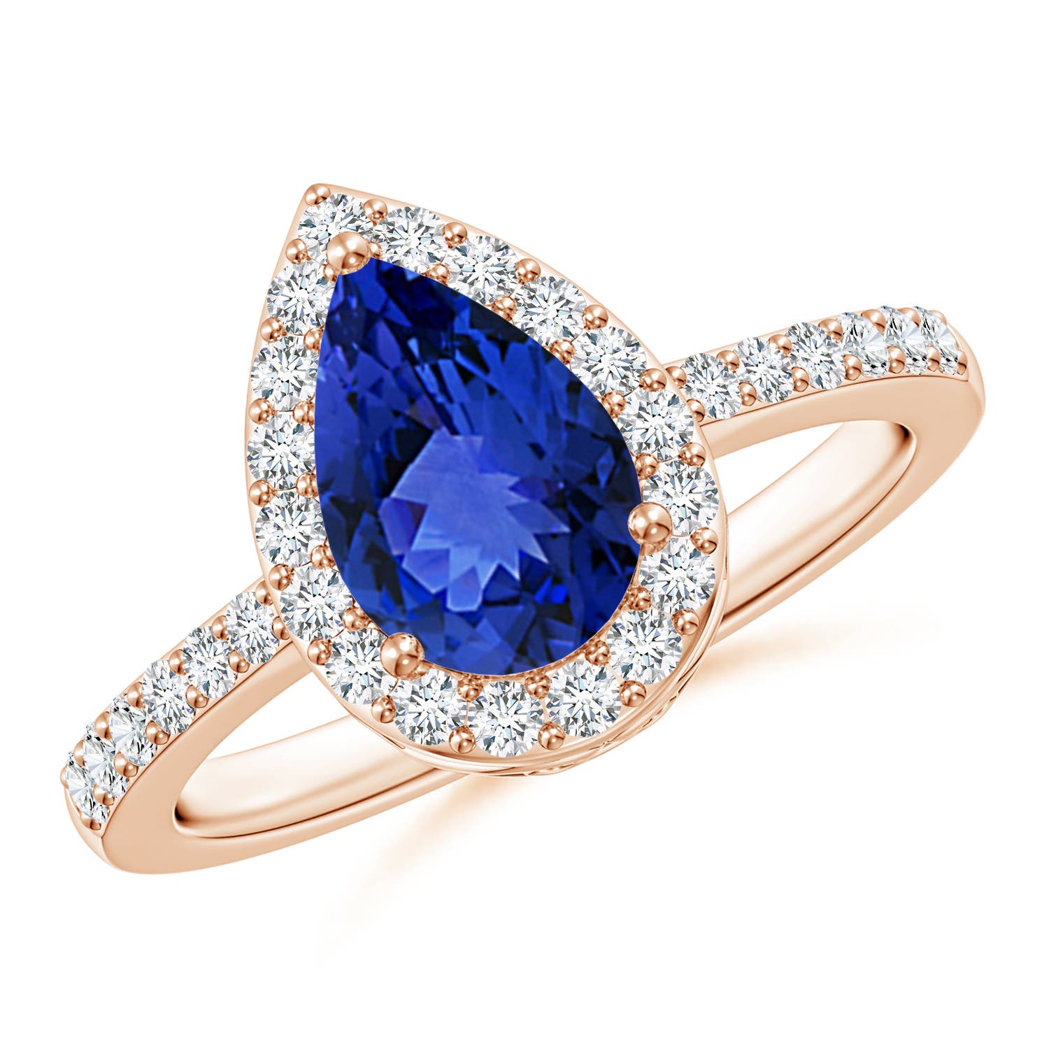 AAA - Tanzanite / 1.66 CT / 14 KT Rose Gold