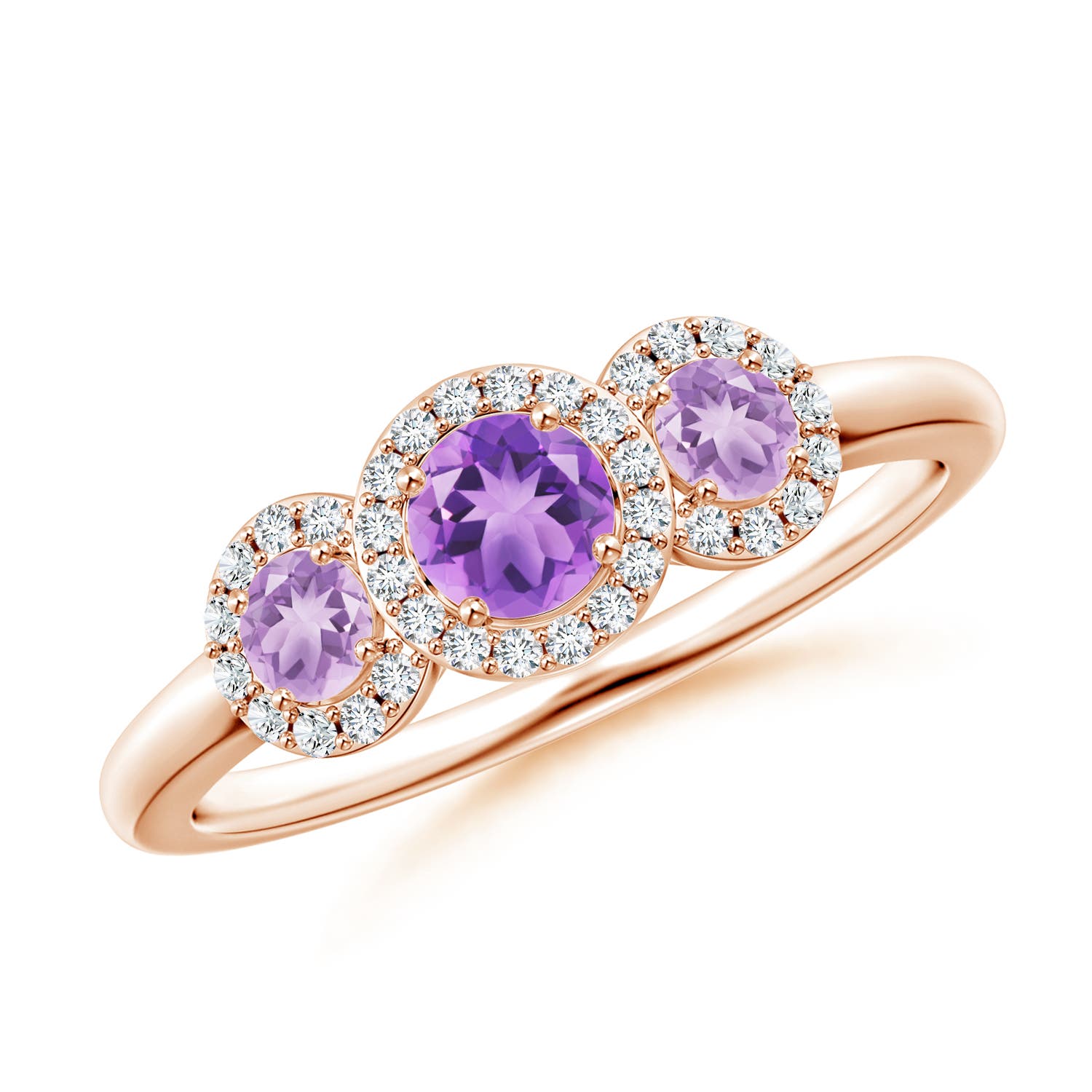 A - Amethyst / 0.72 CT / 14 KT Rose Gold