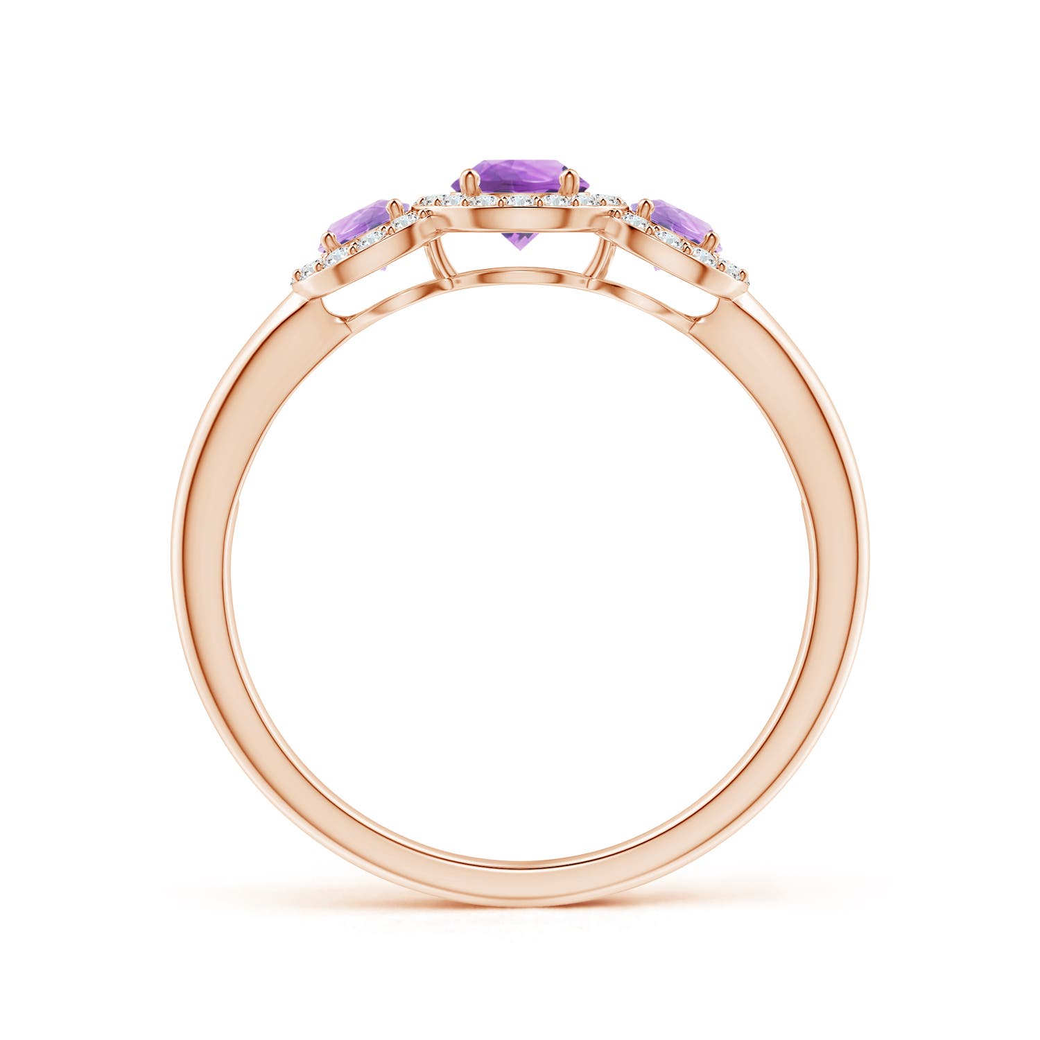 A - Amethyst / 0.72 CT / 14 KT Rose Gold