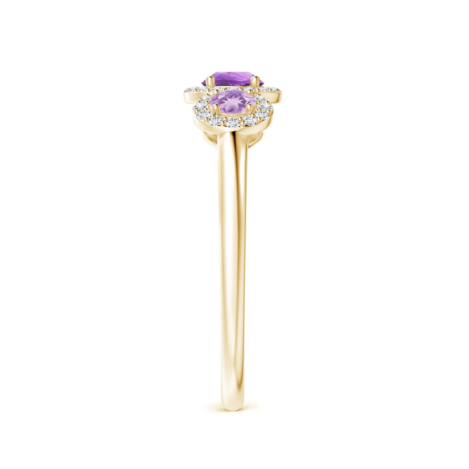 A - Amethyst / 0.72 CT / 14 KT Yellow Gold