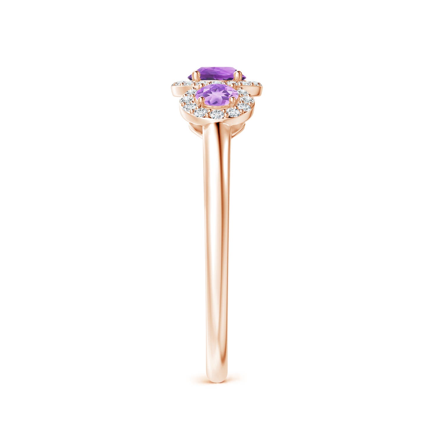 AA - Amethyst / 0.72 CT / 14 KT Rose Gold