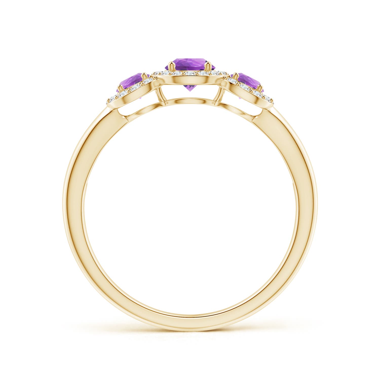 AA - Amethyst / 0.72 CT / 14 KT Yellow Gold