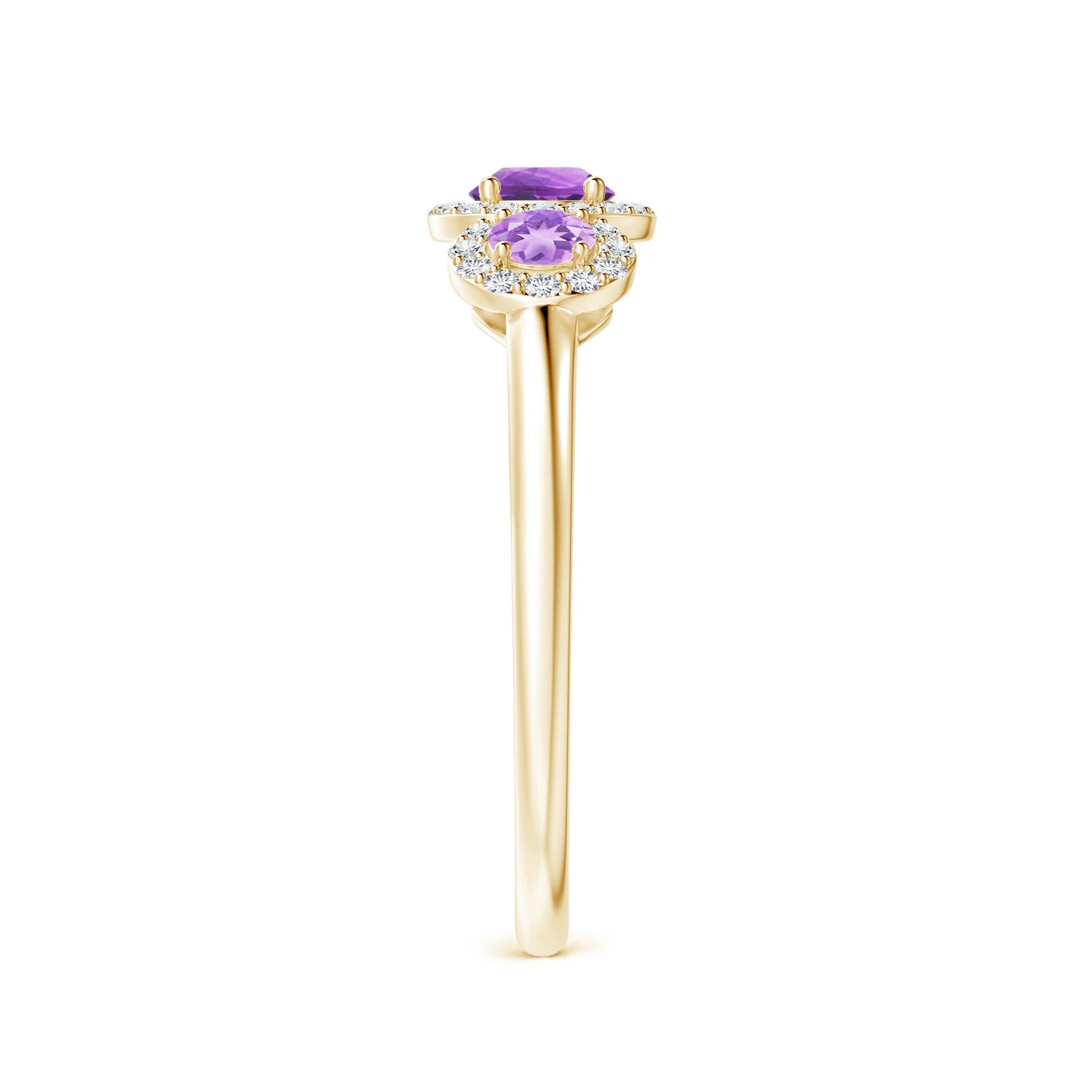 AA - Amethyst / 0.72 CT / 14 KT Yellow Gold