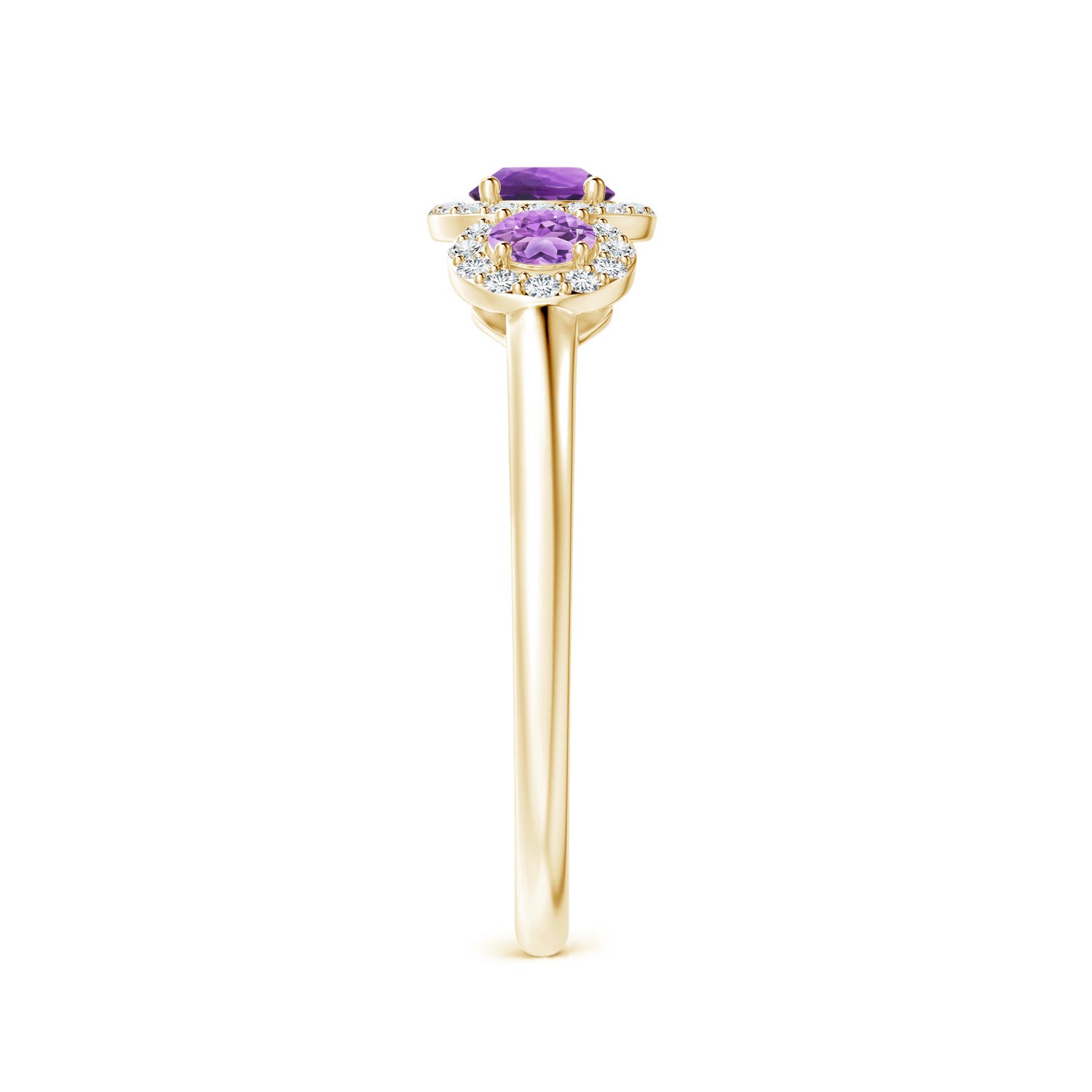 AAA - Amethyst / 0.72 CT / 14 KT Yellow Gold